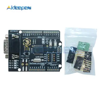 

MCP2515 Can Bus Shield Board Module SUB-D Connector Standard UART IIC SPI LED Indicator Controller CAN 4.8-5.2V for Arduino