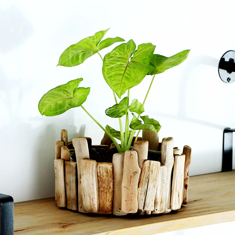 

Cocostyles creative distinctive solid wood flower implement country style for natural wedding centerpieces modern homedecoration