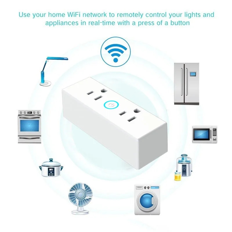 ST20 один разделить на два, 2 DC выходное гнездо США plug Wi-Fi приложение синхронизации plug ALEXA голос нам стандарт Смарт гнездо США