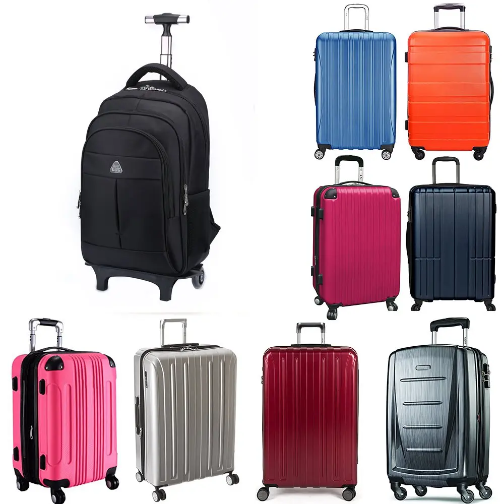 Wheeled Backpack Lightweight Portable Carry On Luggage With Removable