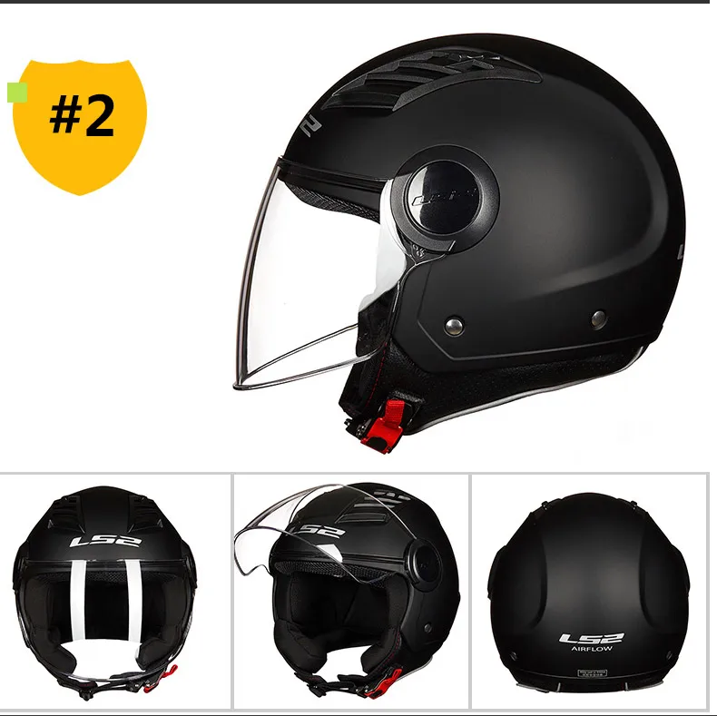 LS2 OF562 воздушный поток с открытым лицом мотоциклетный шлем реактивный скутер Половина лица мотоциклетные шлемы для мужчин и женщин LS2 vespa Летний шлем