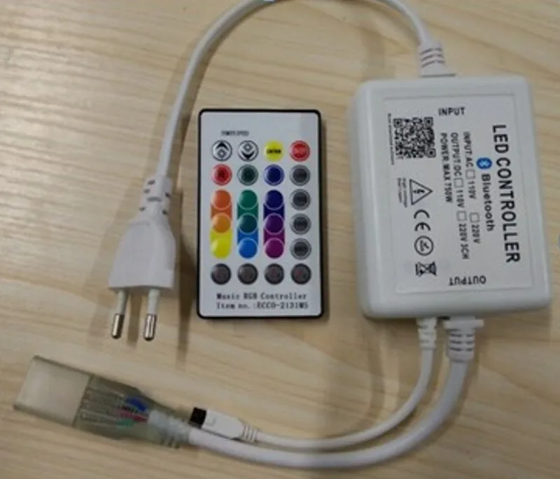 AC 220 В 110 в Bluetooth музыкальный RGB контроллер DIY IOS/Android приложение 24key ИК пульт дистанционного управления ЕС вилка/США вилка