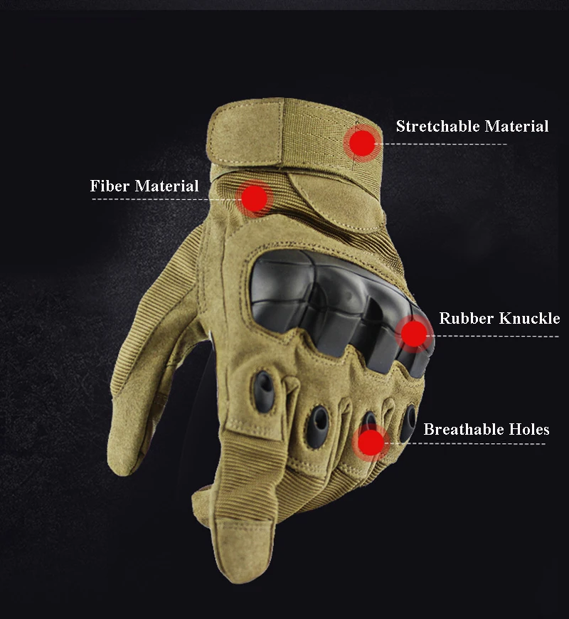 Мужские военные тактические перчатки с сенсорным экраном на весь палец, жесткие перчатки с защитой суставов для стрельбы, страйкбола, мотоцикла, перчатки для улицы