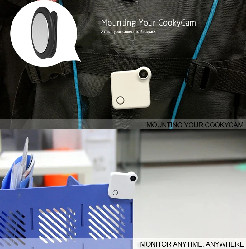 Маленькая мини камера cooky C1 720P WIFI P2P носимая IP датчик движения Велосипедное тело