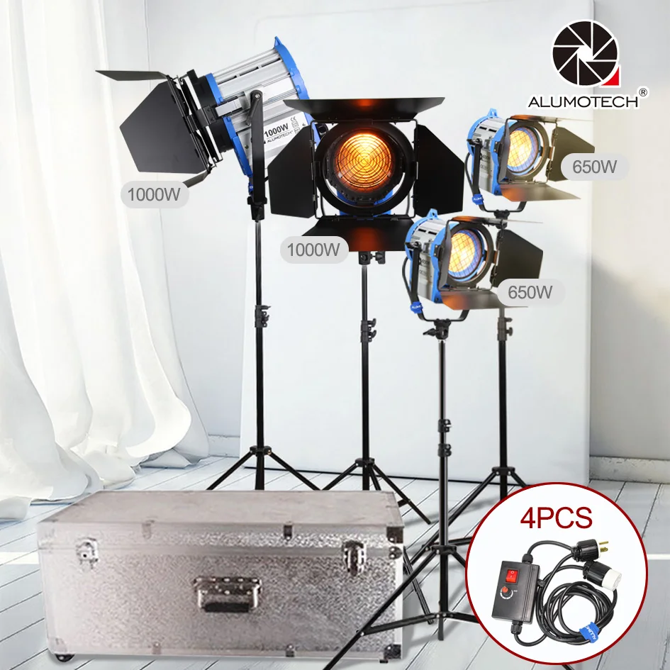 ALUMOTECH Pro As ARRI 650 Вт * 2 + 1000 Fresnel вольфрамовый точечный свет Воздушная подушка StandX4