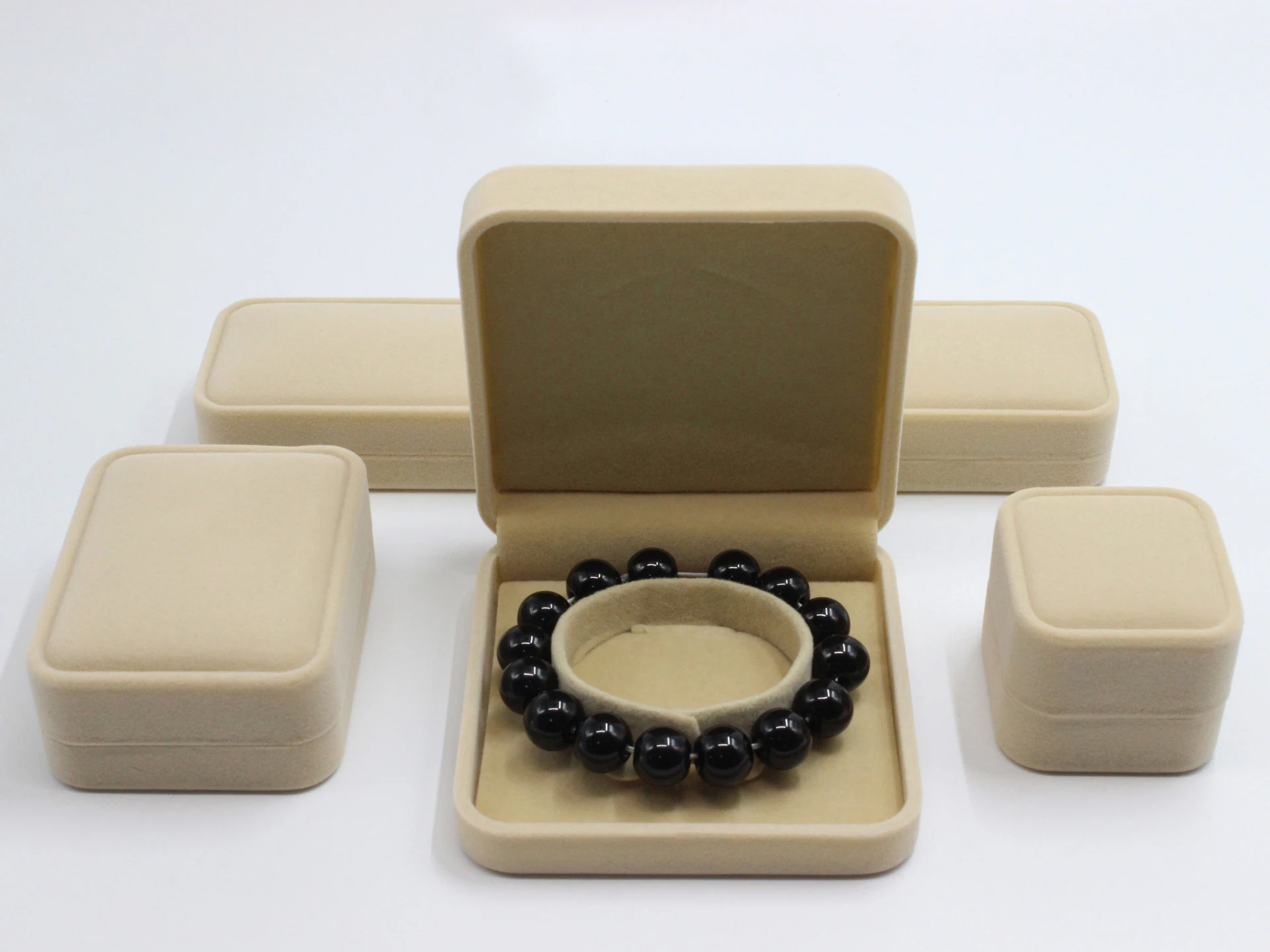 Роскошное бархатное кольцо подвеска ожерелье браслет Ювелирная Подарочная коробка набор футляр для хранения подарочные упаковочные коробки для ювелирных украшений