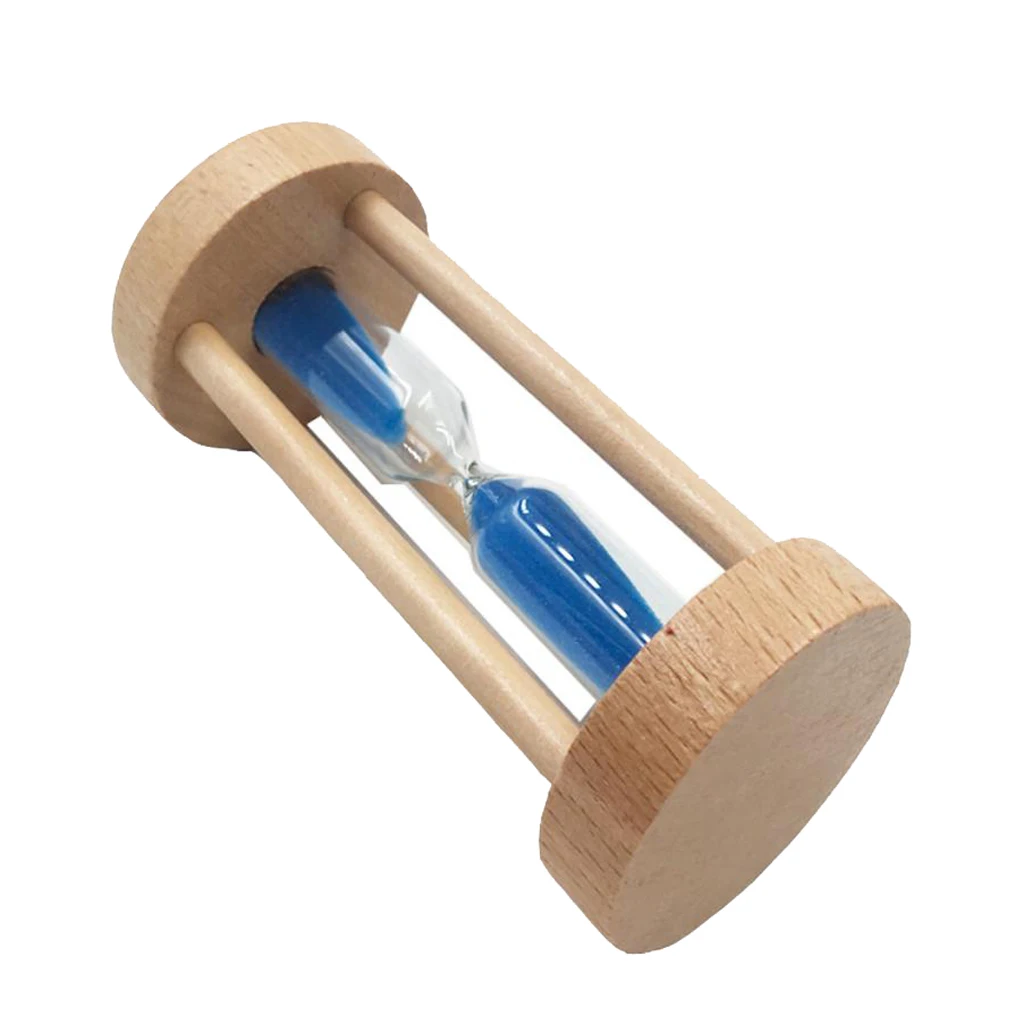 1Pcs 3minutes Wooden Frame Colorful Hourglass Sandglass Sand Clock Timers Kitchen Egg Cooking Timer Counts Watch