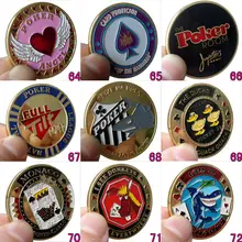10 шт./упак. покер карты с прозрачной крышкой чип Кнопка texas hold'em подарок стиль разнообразие 64-72