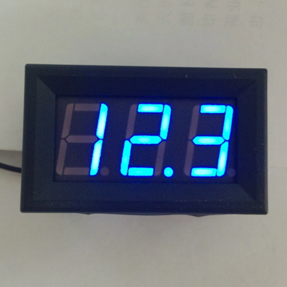 

Professional Mini Digital Voltmeter Panel DC 4.5V-30V Blue Display Color Precision LED Voltmeter Voltage Tester For Electrical