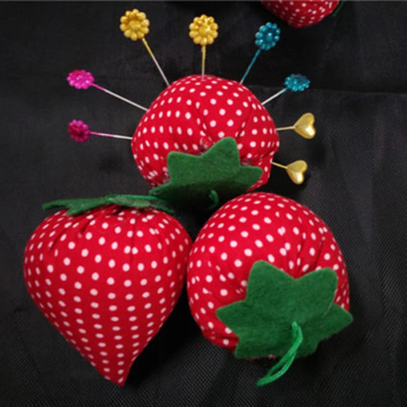 

Pin Cushion Needle Needles Storages Sewing Craft Kit Holder Strawberry Pillow