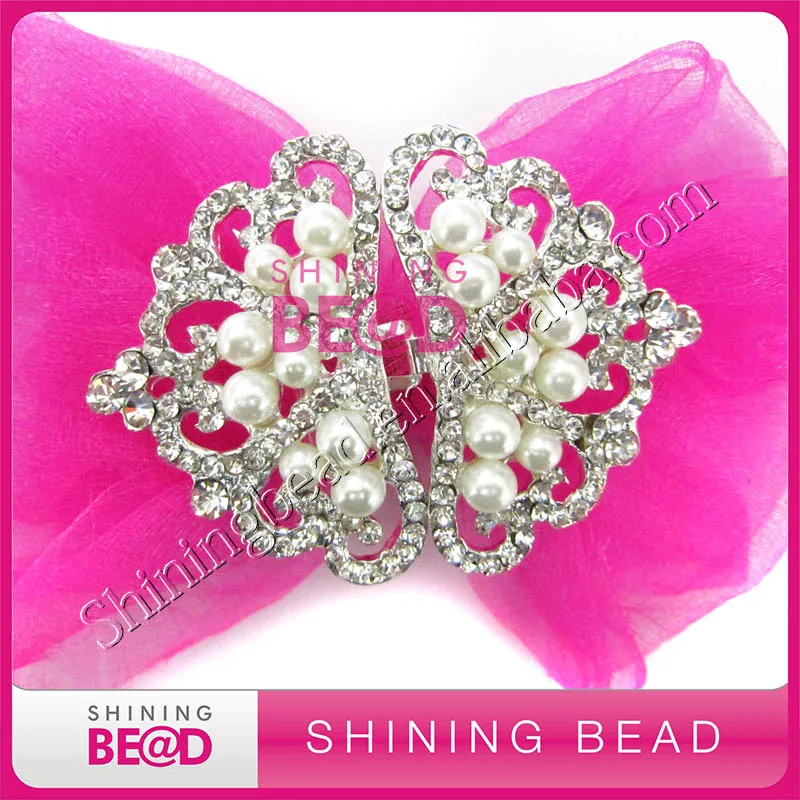 

Free Shipping,Sliver Wedding Rhinestone Clasp Buckle,Invitation Card Pearl Clasp Buckles