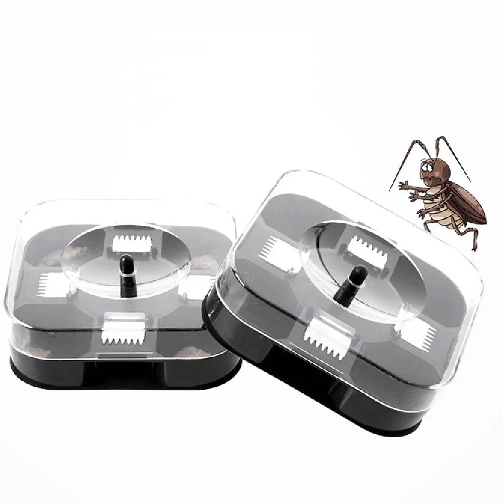 

Reusable Plastic Non-Toxic Eco Blue Color Cockroach Bug Roach Motel Catcher Catch Insect Pest Killer Bait Trap Traps Pest Repell