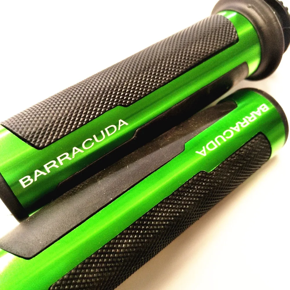 Универсальные 22 мм уличные и гоночные мотоциклетные ручки BARRACUDA, комплект с наконечником CNC 7/8 '', мотоциклетные ручки, колпачки/ручки для руля, комплект
