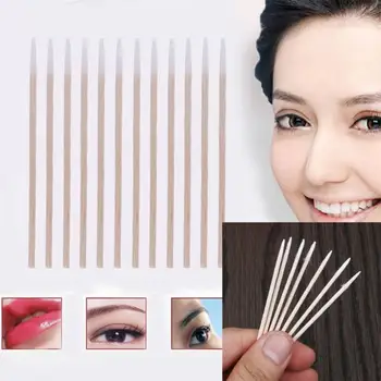 

300pcs Wooden Handle Cotton Swab Makeup Applicator Medical Swabs Ear Jewelry Clean Sticks Buds Tip Grafted Eyelashes