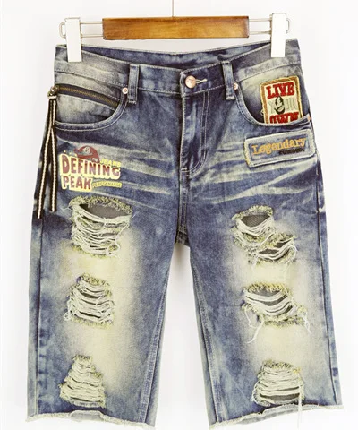 Женские винтажные джинсы Boyfriend с дырками низкой талией B75301J|ripped jeans women|jeans womanhole