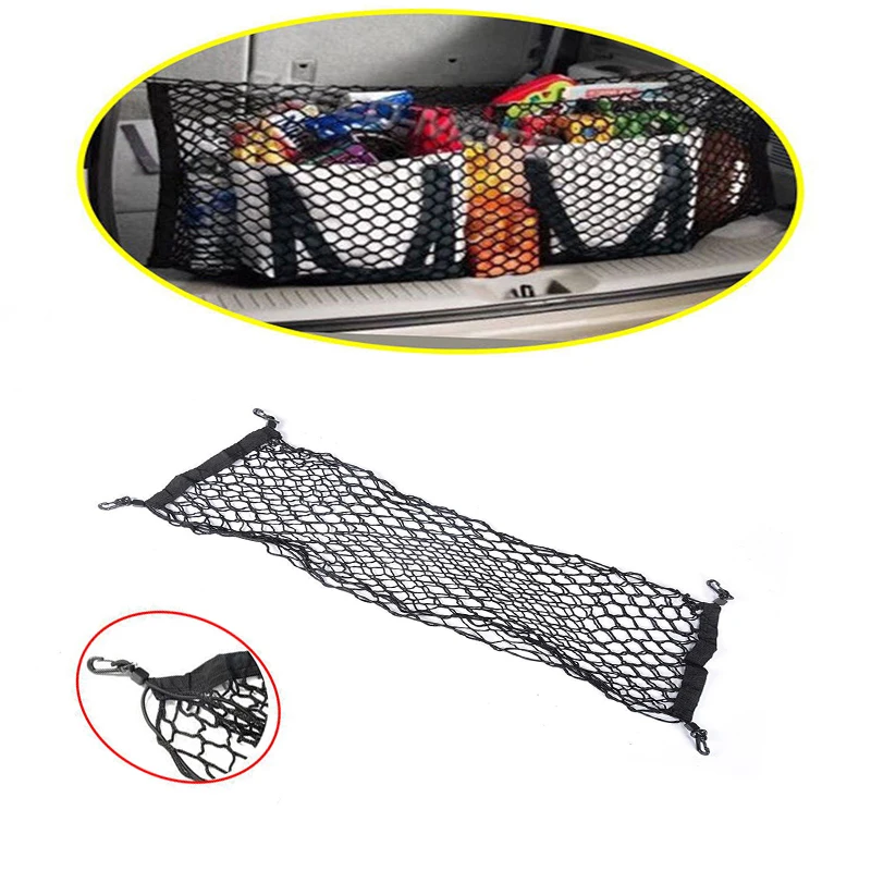 

Universal Auto Rear Trunk Boot Organizer Pocket Cargo Net Mesh Storage 110*50cm