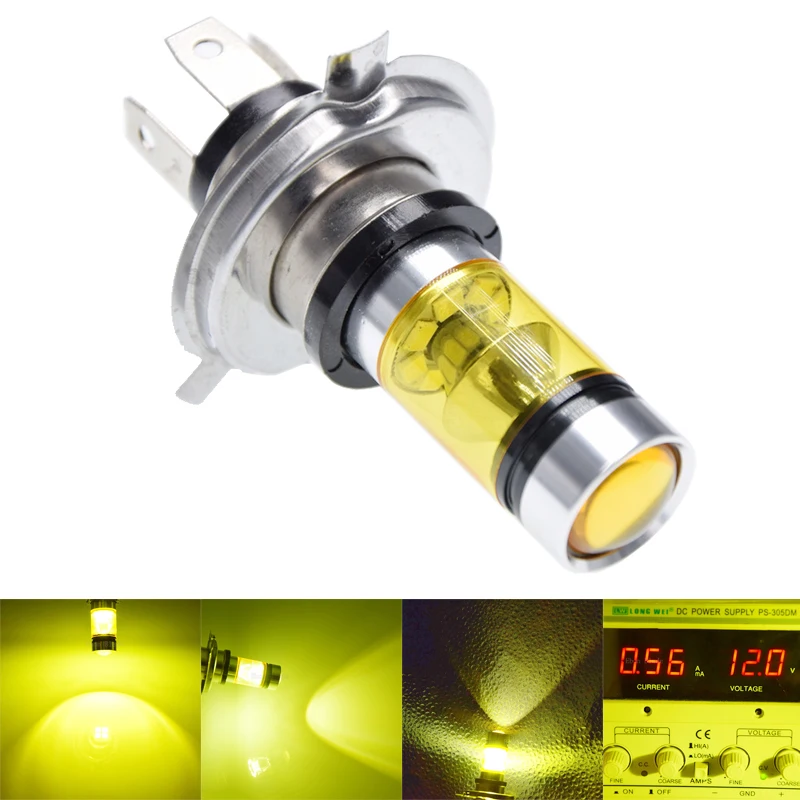 2Pcs H4 LED Fog Light Bulbs HB2 9003 Car Daytime Running Lights Auto