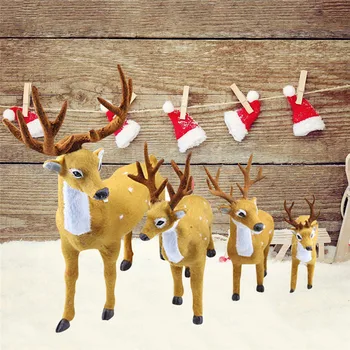 

Plush Christmas Reindeer Xmas Elk Plush Simulation New Year Gift Christmas Decorations for Home 30cm 40cm Navidad