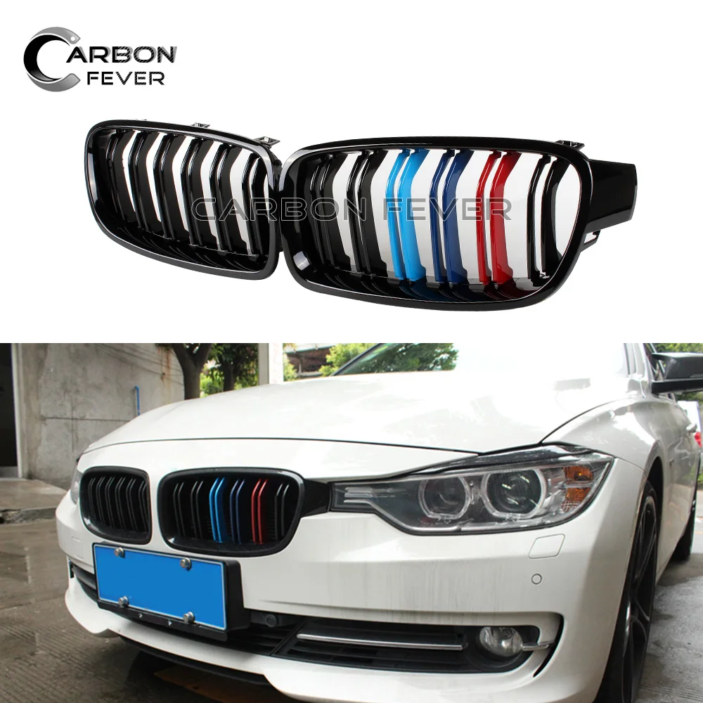 F30 F31 Black front Grille M3 Kidney Grill for BMW 3 series 2012 to ...