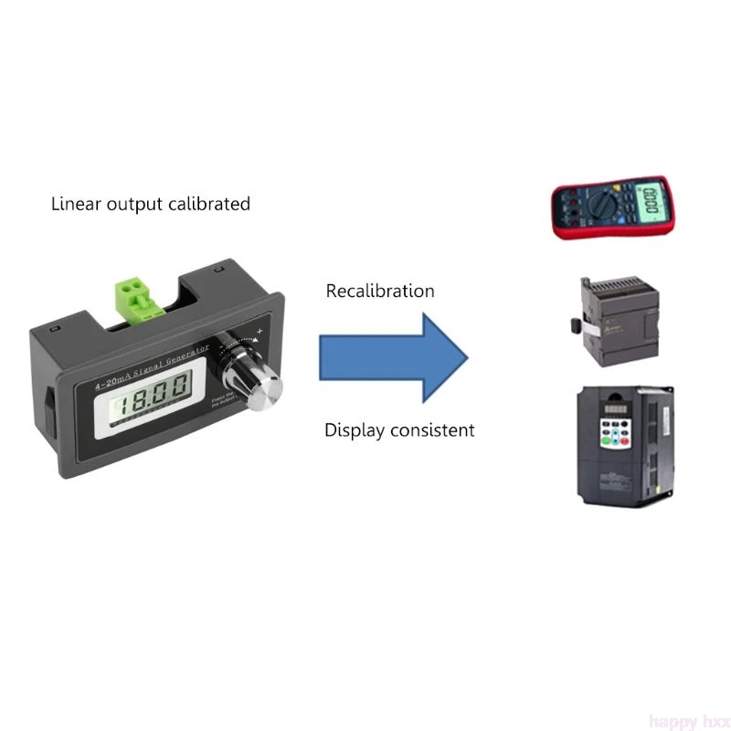 Новый 2-провод 4-20mA токовая петля генератор сигналов Панель монтажа преобразователя тока Поддержка 2,3, 4 провода