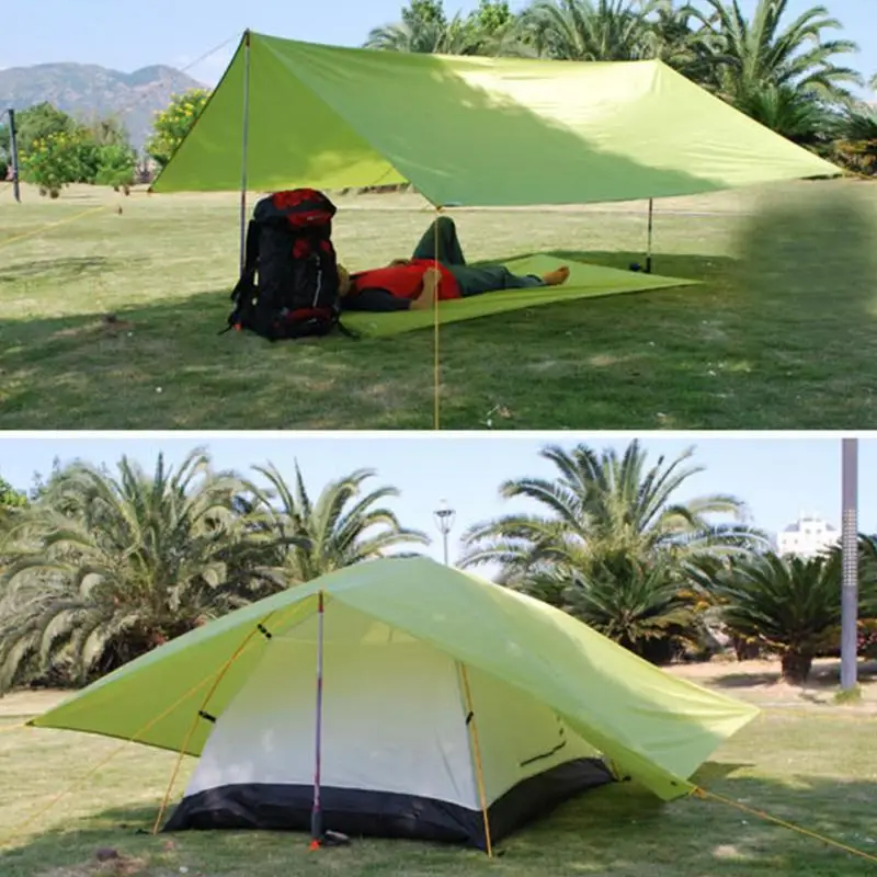 

Hot Sale Ultralight Sun Shelter Camping Mat Beach Tent Pergola Awning Canopy Oxford Tarp Camping Sunshelter 250X140mm