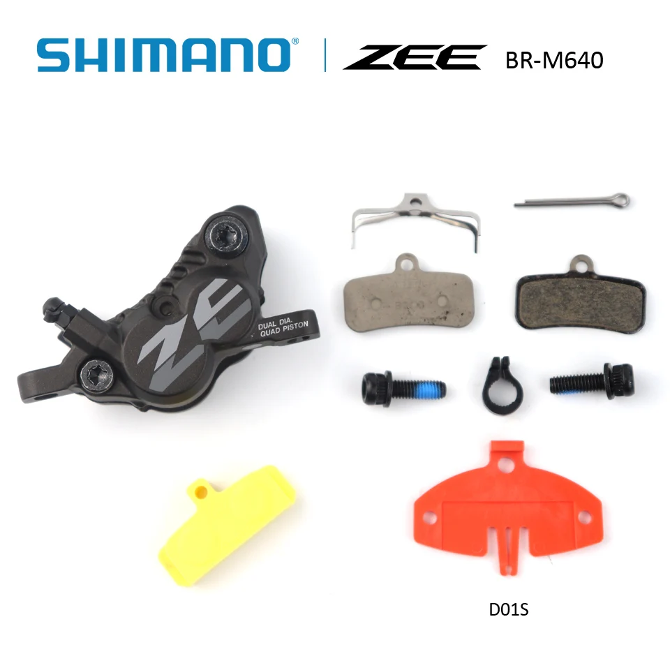 SHIMANO ZEE BR-M640 BL-M640 тормозной рычаг велосипедный Гидравлический дисковый тормоз с тормозными колодками D01S смола или H03C металл