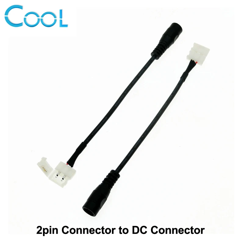 

DC Connector to 2pin 8mm / 10mm Free Welding Connector for LED Strip 5pcs/lot