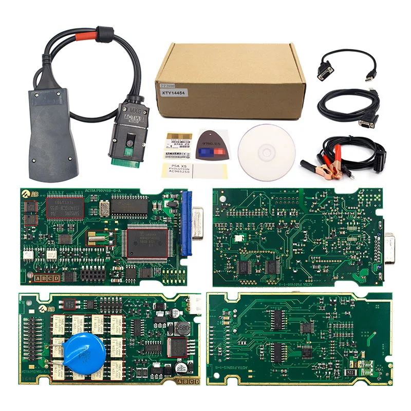 Золотой полные чипы lexia 3 FW 921815C Diagbox V9.68 / V7.83 Lexia3 PP2000 V48/V25 для Citroen/Peugeot автомобильный