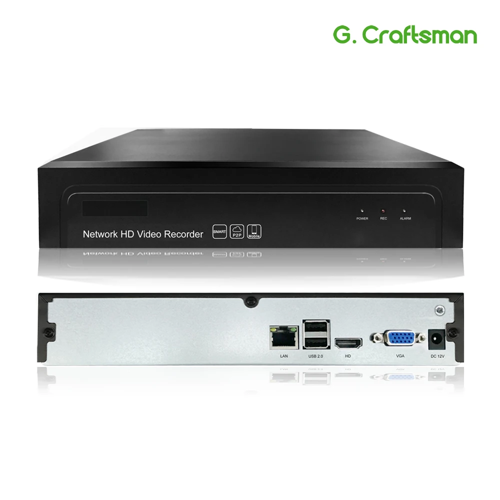  G ccraftsman 16ch 5MP H.265 NVR grabadora de Video en Red 1 HDD 24/7 grabación cámara IP Onvif 26 P