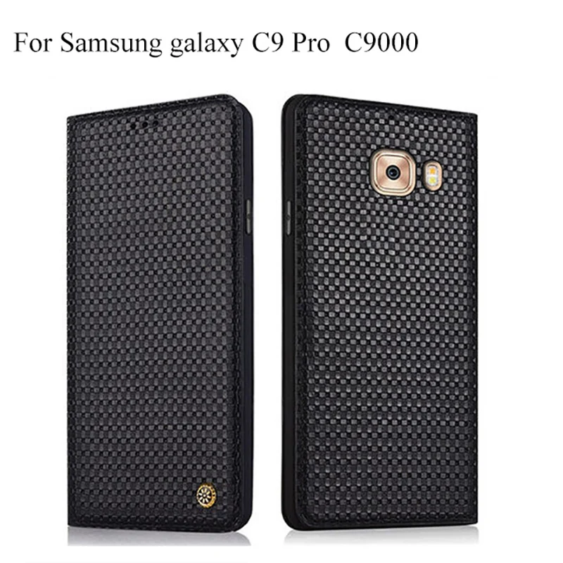 Чехол из натуральной кожи для samsung galaxy C9pro C9000 чехол с откидной крышкой C9 pro