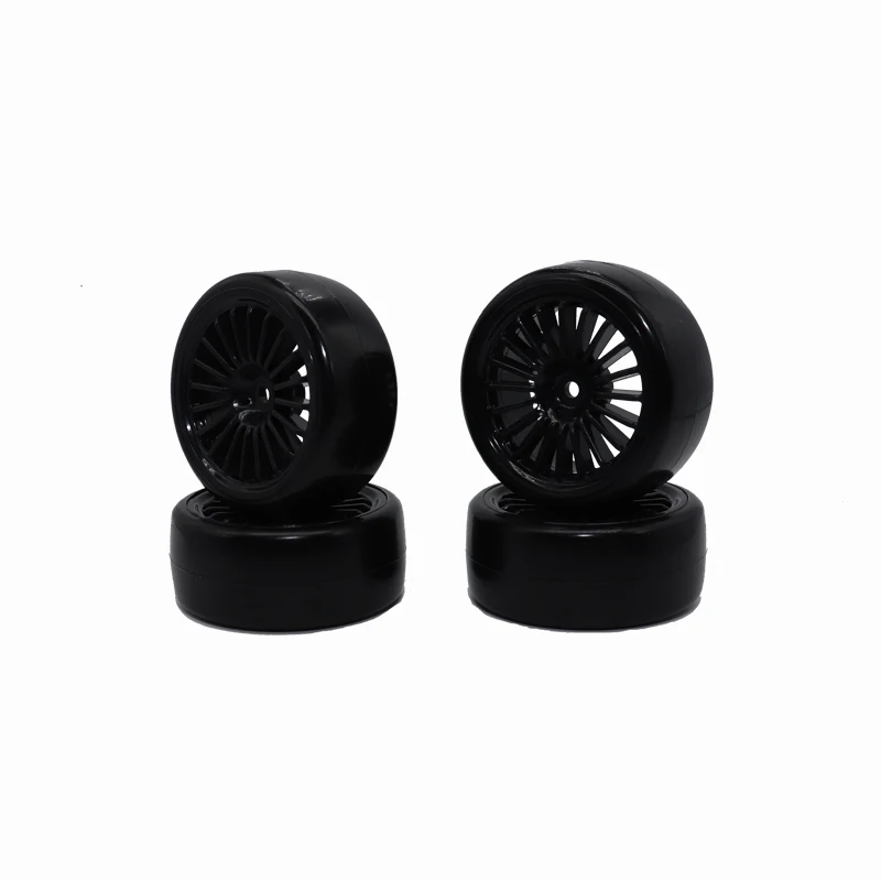 4PCS 1/10 RC Drift tires 26mm Hard Tyre for 1:10 RC Hobby racing car HPI HPS On-Road Drifting Car