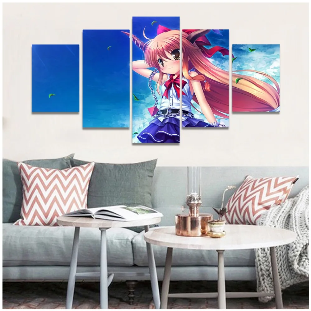 Anime Cute Sexy Girl Hd Wallpapers Wall Art Canvas Print Poster Painting Picture Kids Bedroom Decoration