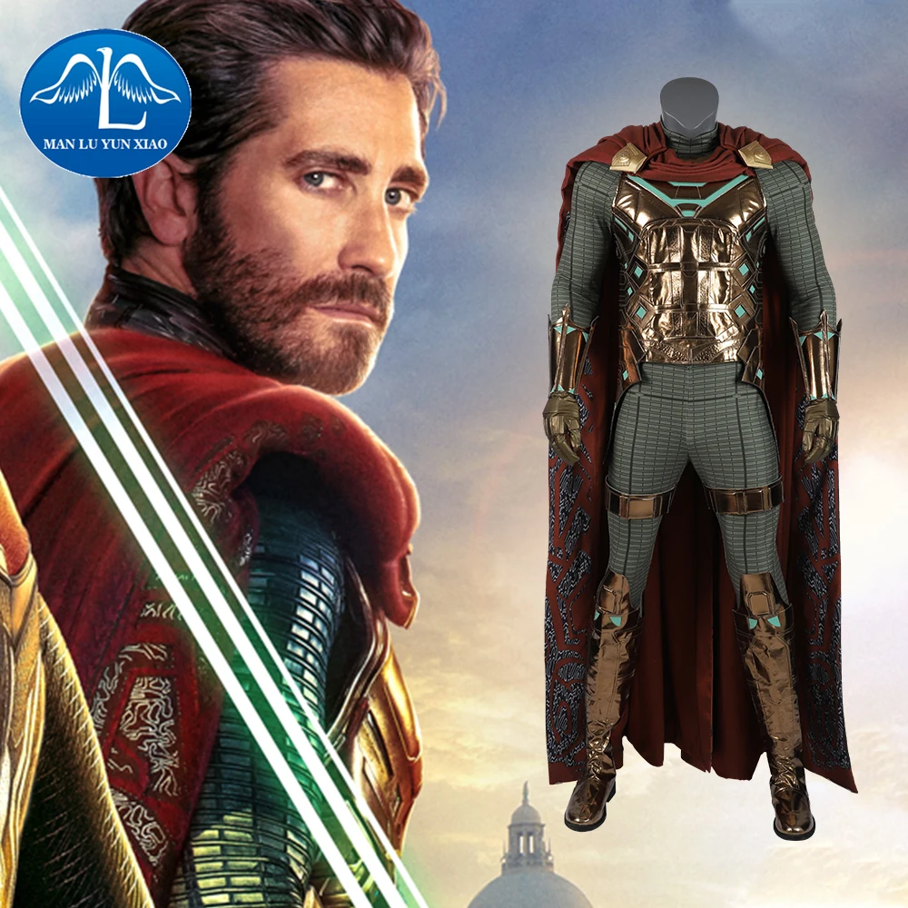 

Manluyunxiao SpiderMan Mysterio Halloween Costume for Kids Man Far From Home Halloween Cosplay Men's Superhero Sets Suit