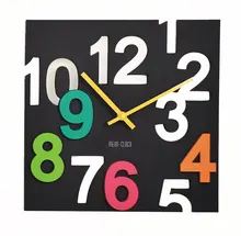 ZOTOONE Fashion Hanging Wall Clock Modern Design 3D Novelty Europe Quartz Hollow Table Clocks Sticker Wall Home Decor 30cm G