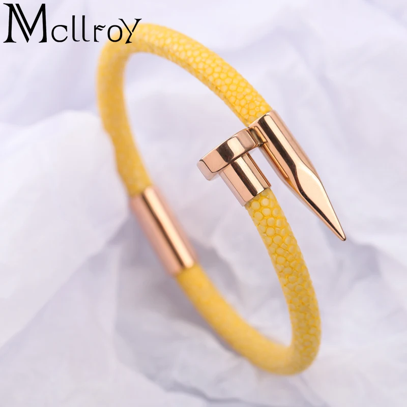 

stinggray bracelet/ for men bracelet nail bracelets Black blue6mm skin customizable DIY LOGO Birthday gift bracelets for women