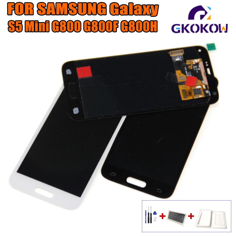 For Samsung Galaxy s5mini New Super LCD S5 Mini G800 G800F G800H Display 100% Tested Working Touch Screen Assembly | Мобильные