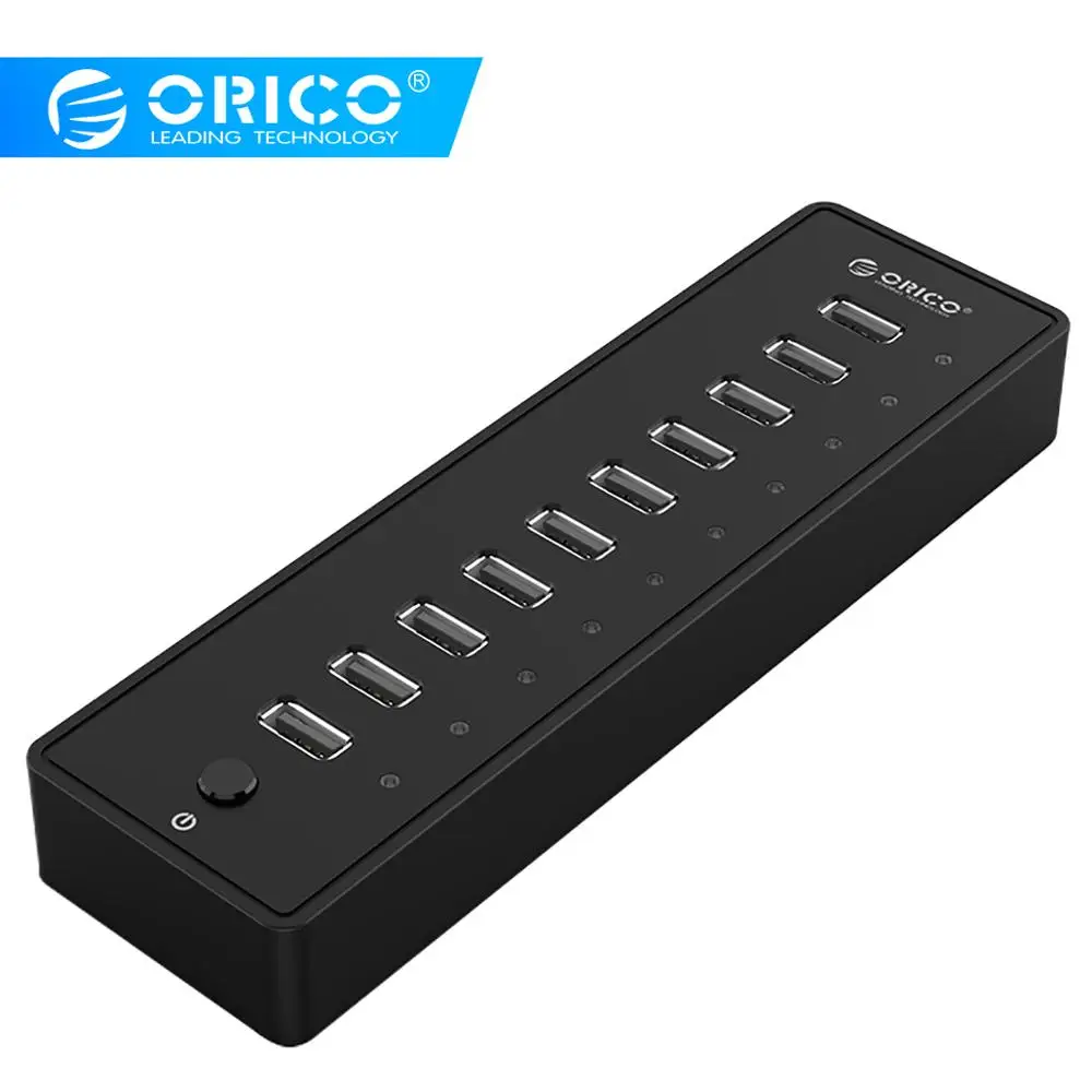 Источник питания ORICO P10 U2 10 портов usb 2 0 12V2.5A с кабелем для передачи данных 1 5 м