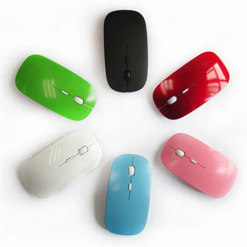 1 ШТ. Bluetooth USB Приемник Простые Ультратонких 2.4 Г Беспроводная Оптическая Мышь Gaming для Ноутбука Ноутбук Windows XP Vista System