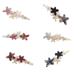 Minimalist Faux Pearl Frog Bobby Pins Women Girls Sweet Contrast Color Acetate Starfish Hair Clip Posterior Decorative Barrettes Minimalist Faux Pearl Frog Bobby Pins Women Girls Sweet Contrast Color Acetate Starfish Hair Clip Posterior Decorative Barrettes