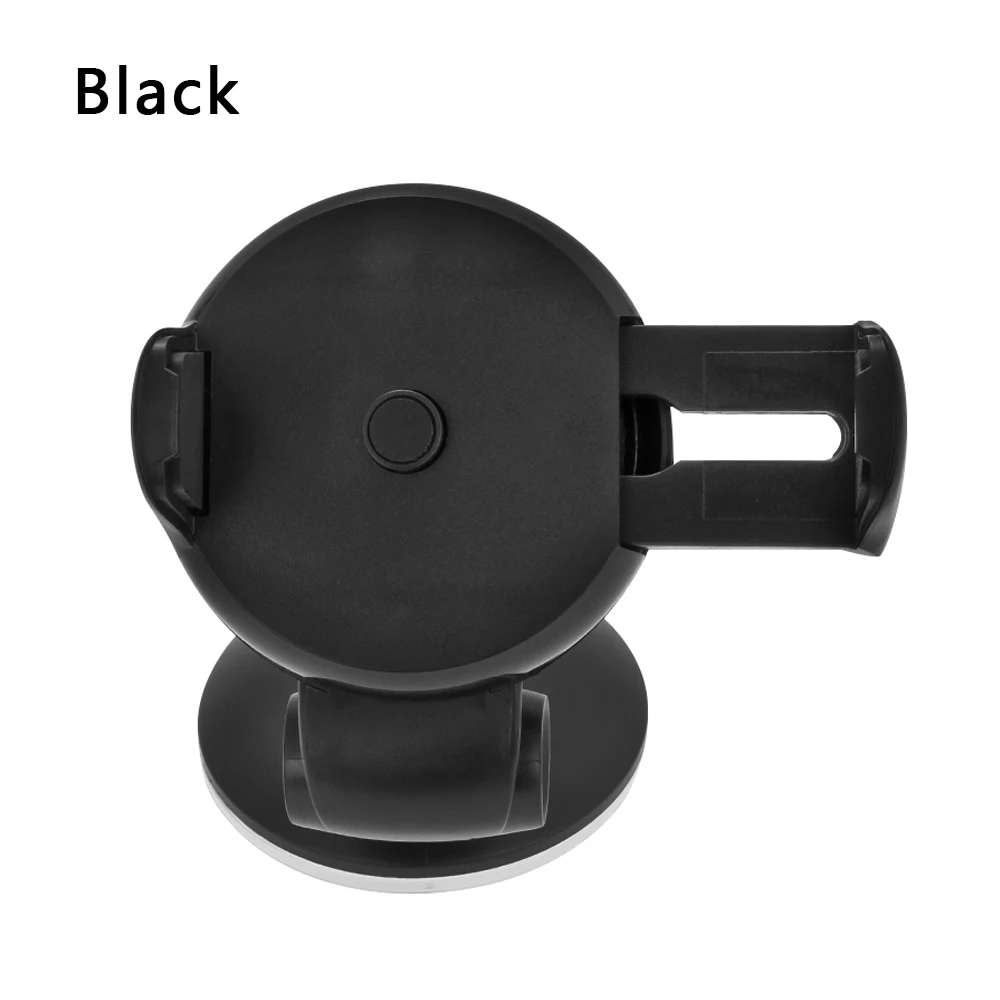 1PC 360 Degree Adjustable Auto Mobile Phone Stand Car Holder Dashboard Windshield Bracket for Universal Smartphone Accessories - Цвет: Black 01