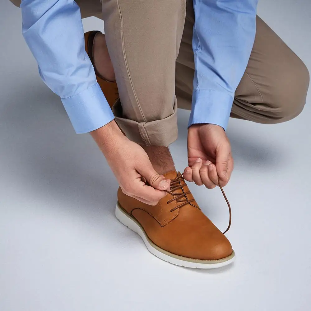  Xiaomi youpin DS lightweight scrub leather shoe Slow shock resistance Cowhide fashion Dress Shoes B