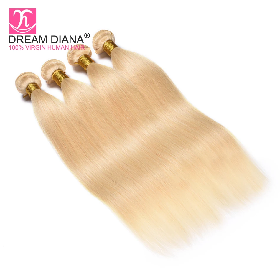 Dream Diana Remy Blond Vietnamese 613 Straight Hair Bundles With Closure Platinum Blonde Bundles With Closure Blond Human Hair Dream Diana Remy Blond Vietnamese 613 Straight Hair Bundles With Closure Platinum Blonde Bundles With Closure Blond Human Hair