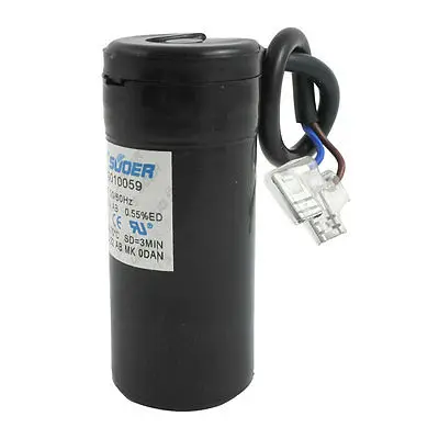 1Pc Cd60 Compressore Condizionatore D'Aria Avviamento Motore Cablato Condensatore Di Marcia 47Uf 64Uf 75Uf 80Uf 88-108Uf Ac 330V