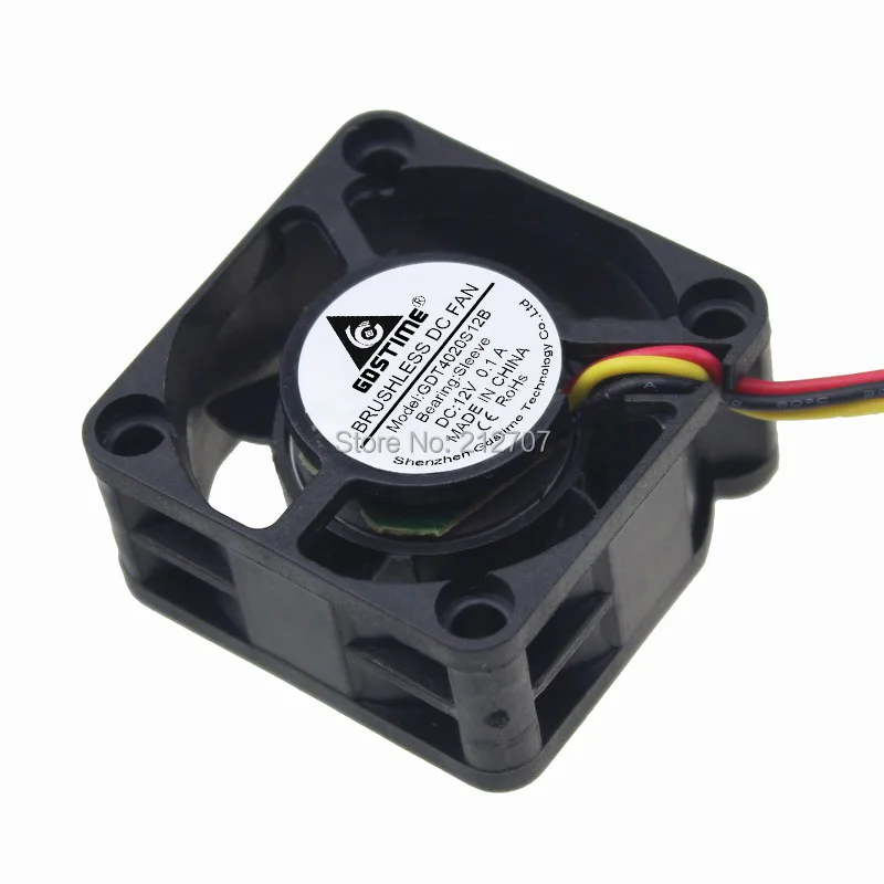 5 шт./лот Gdstime бесщеточный осевой 4 см 4020s 40x40x20 мм ПК 12 в 40 DC вентилятор охлаждения|dc
