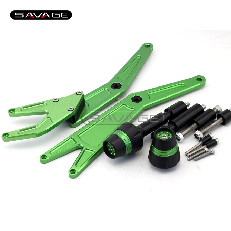 

For KAWASAKI NINJA300 2014-2016, NINJA 250R 2013-2014 Motorcycle Frame Slider Crash Protector Falling Protection Green