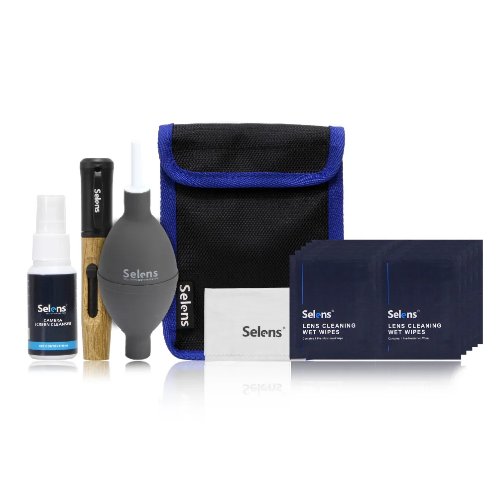 Professional Camera Cleaning Suit Air blower+Cleaning Spray+Fiber Cloth+Cleaning Wipe Lens Cleaning Kit for DSLR Digital Camera (1)
