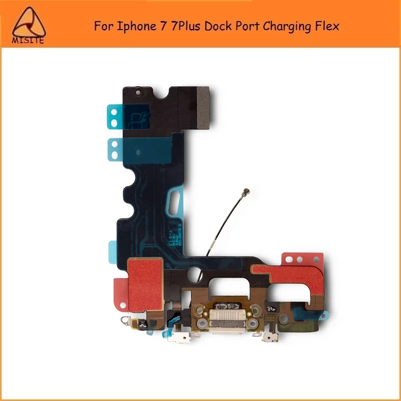20pcs lot High Quality Charging Port Charger Dock Connector With Headphone Jack Audio Mic Antenna Flex Cable For iPhone 7 plus