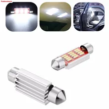Bombilla LED Canbus para Interior de coche, luz de techo de 10x36mm, C5W, 39mm, 42mm, 4014, sin error