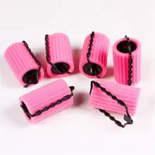 6 шт./компл. бигуди производители мягкий поролон гнущиеся Скручивающиеся локоны Сделай Сам принадлежности для укладки волос Ролики Инструмент для Для женщин аксессуары