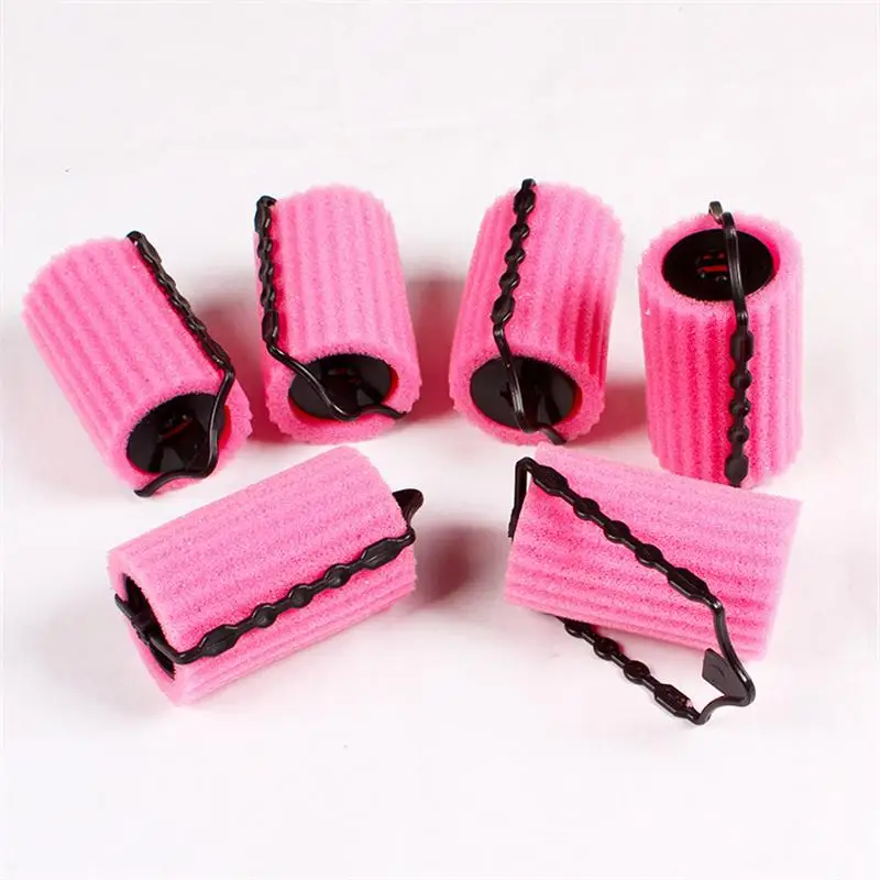 

6pcs/set Curler Makers Soft Foam Bendy Twist Curls DIY Styling Hair Rollers Tool for Women Accessories